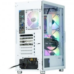 ZALMAN i3 NEO Blanc A-RGB Boitier PC Moyen tour Format ATX - vue de dos trois quart