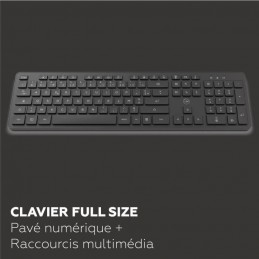 MOBILITY LAB ML313986 Noir Premium Clavier sans fil - AZERTY - vue de face