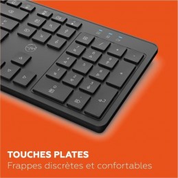 MOBILITY LAB ML313986 Noir Premium Clavier sans fil - AZERTY - vue touches plates