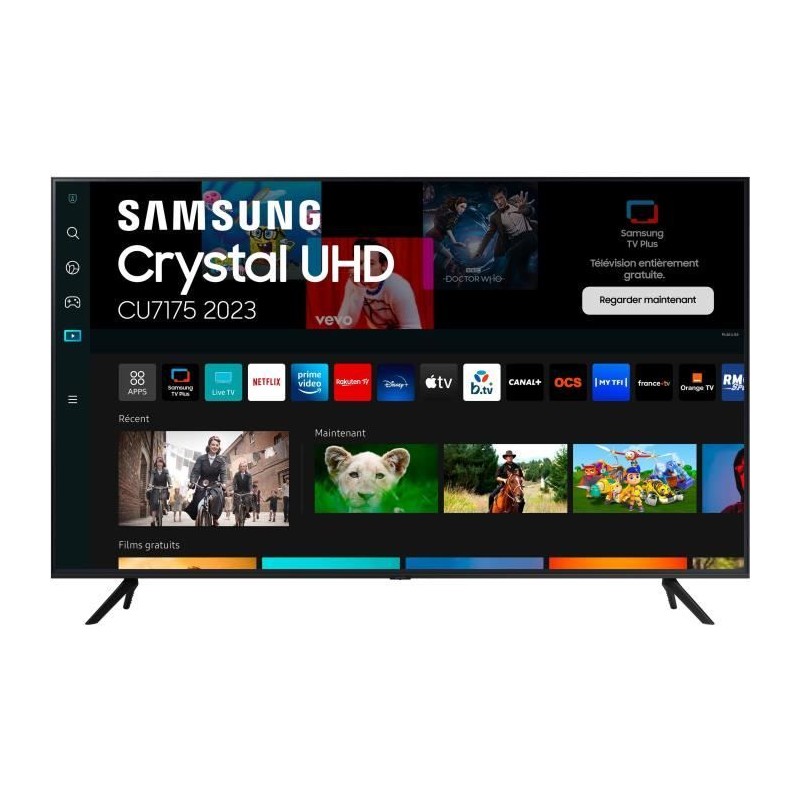 SAMSUNG TU43AU7175KXXC TV LED 43'' (109 cm) 4K UHD - Gaming Hub - HDR - Smart TV - 3x HDMI