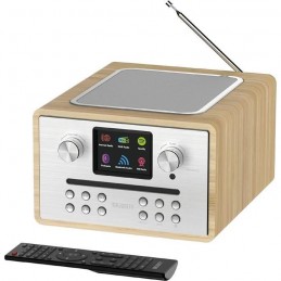 MAJORITY HOMERTON 2 Radio INTERNET/DAB+/FM - Lecteur CD - Spotify Connect - Bluetooth, USB - Double alarme - Coloris Chêne