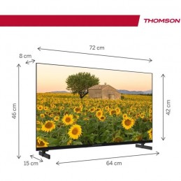 THOMSON 32HA2S13C TV LED 32'' (81cm) HD - Adaptateur 12V - Smart TV Android - 2x HDMI - vue dimensions