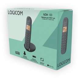 LOGICOM ILOA 100 SOLO Aubergine Téléphone fixe sans fil DECT - Sans répondeur - vue emballage