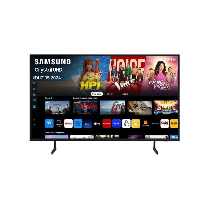 SAMSUNG 75DU7105 TV LED 75'' (190cm) 4K UHD 3840x2160 - HDR - Smart TV - Gaming Hub - 3x HDMI - WiFi