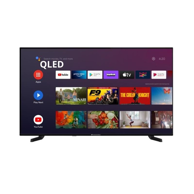 CONTINENTAL EDISON CELED55SAQLD24B3 TV QLED UHD 4K 55'' (139cm) Smart TV Android