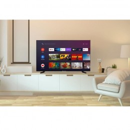 CONTINENTAL EDISON CELED55SAQLD24B3 TV QLED UHD 4K 55'' (139cm) Smart TV Android - vue en situation