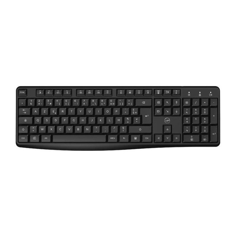 MOBILITY LAB ML313979 Deluxe Noir Clavier sans fil AZERTY - vue de dessus