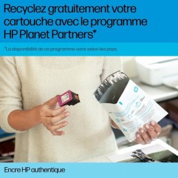 HP 933 Cyan Cartouche d'encre authentique (CN058AE) pour HP OfficeJet 6700, 7110, 7610 - vue programme de recyclage