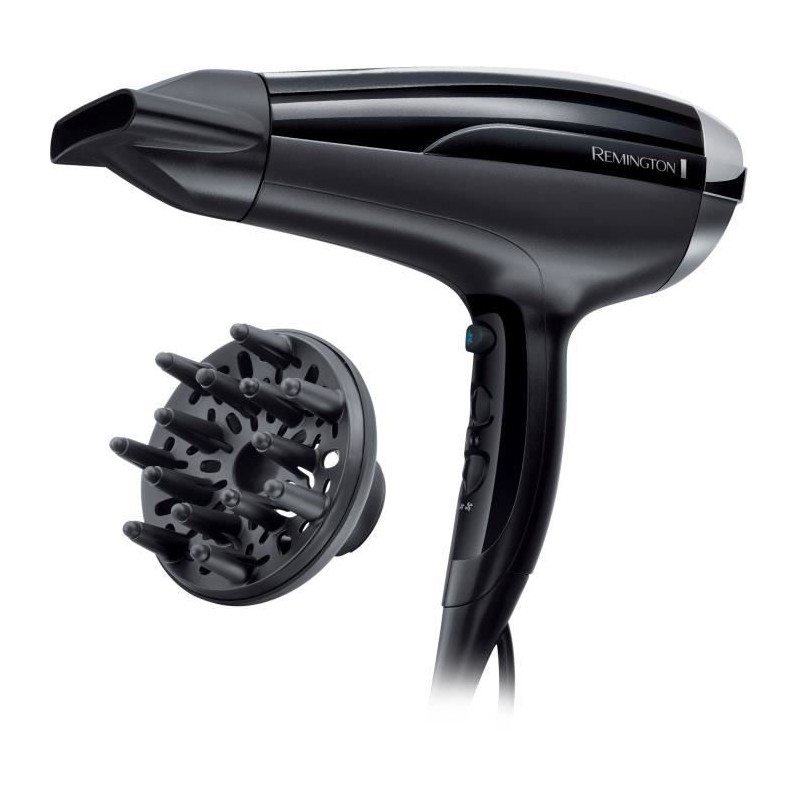 REMINGTON D5215 Sèche-Cheveux Ionique Céramique Tourmaline 2200W - 3 Températures, 2 Vitesses