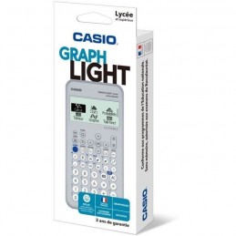 CASIO Lycée Graph Light Blanc Calculatrice graphique - vue emballage de trois quart
