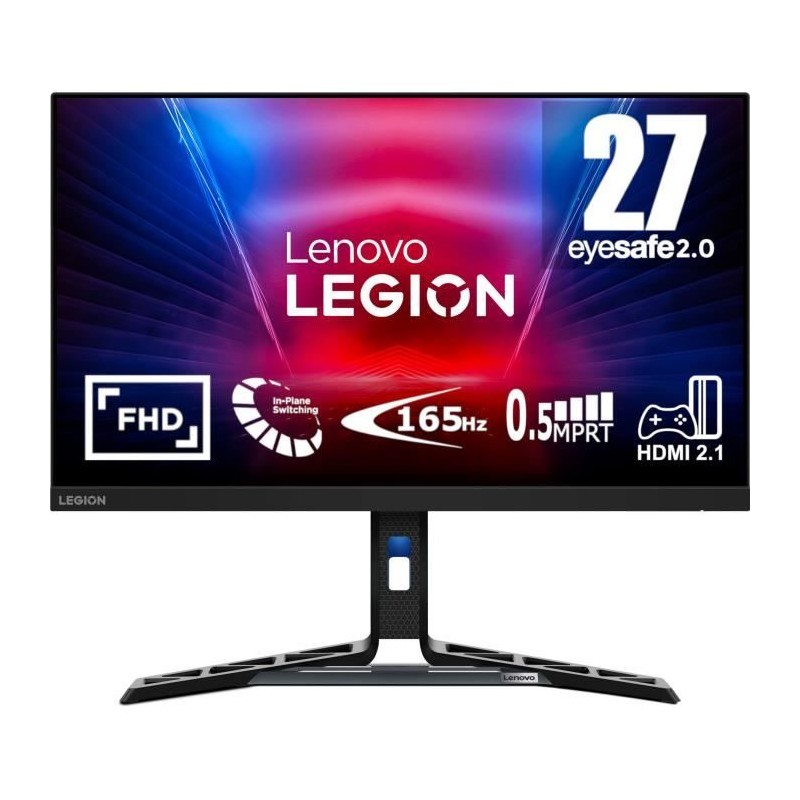 LENOVO Legion R27i-30 Ecran PC 27'' FHD Gamer - IPS - 0.5ms - 165Hz - 2x HDMI, 1x DP