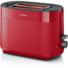 BOSCH TAT2M124 MyMoment Rouge Toaster Grille-pain - 950W - 2 tranches - centrage automatique