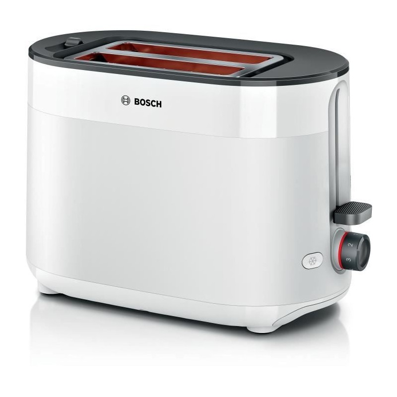 BOSCH TAT2M121 MyMoment Blanc Toaster Grille-pain - 950W - 2 tranches - centrage automatique