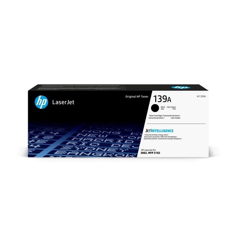 HP 139A Noir Toner laser Authentique (W1390A) pour LaserJet Pro 3102, 3002,  3102,  3101, 3102