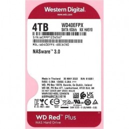 WESTERN DIGITAL 4To HDD Red Plus 3.5'' - Dédié NAS - 5400rpm - SATA 6Gbs (WD40EFPX) - vue de dessus