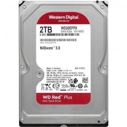 WESTERN DIGITAL 2To HDD WD Red Plus 3.5'' - Dédié NAS - 5400rpm - SATA 6Gbs (WD20EFPX) - vue de dessus