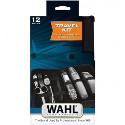 WAHL TRAVEL KIT Kit de voyage barbe Tondeuse à pile - Coupe poils nez / oreilles - 6 réglages - vue emballage