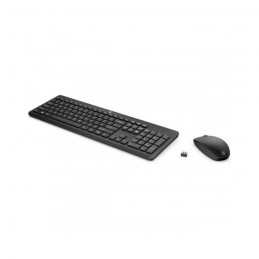 HP 230 Noir Ensemble clavier et souris sans fil - AZERTY - vue de trois quart