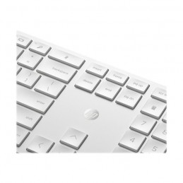 HP 650 Blanc ensemble clavier et souris - AZERTY - vue zoom