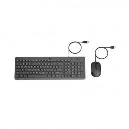 HP 150 Noir Clavier et souris filaires - AZERTY - précis et ergonomiques, clavier silencieux