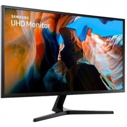 SAMSUNG U32J590UQR Ecran PC 31'' UHD 3840x2160 - 4ms - 60Hz - 2x HDMI, 1x DP - vue de trois quart