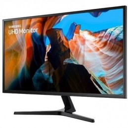 SAMSUNG U32J590UQR Ecran PC 31'' UHD 3840x2160 - 4ms - 60Hz - 2x HDMI, 1x DP - vue de 3/4