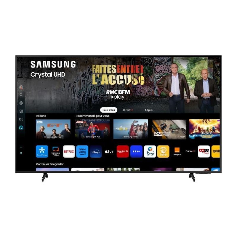 SAMSUNG 43CU8005 TV LED 43'' (109cm) - 4K UHD - HDR - Smart TV - Gaming HUB - 3x HDMI, WiFi