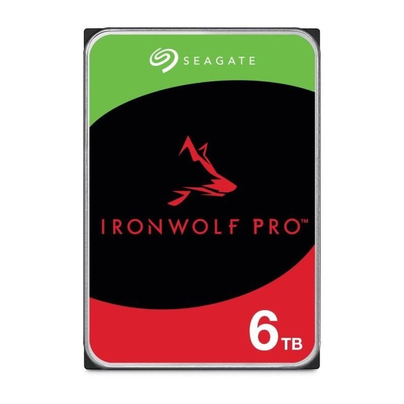 SEAGATE IronWolf Pro 6To HDD dédié NAS SATA3 6Gbs 7200rpm (ST6000NT001)