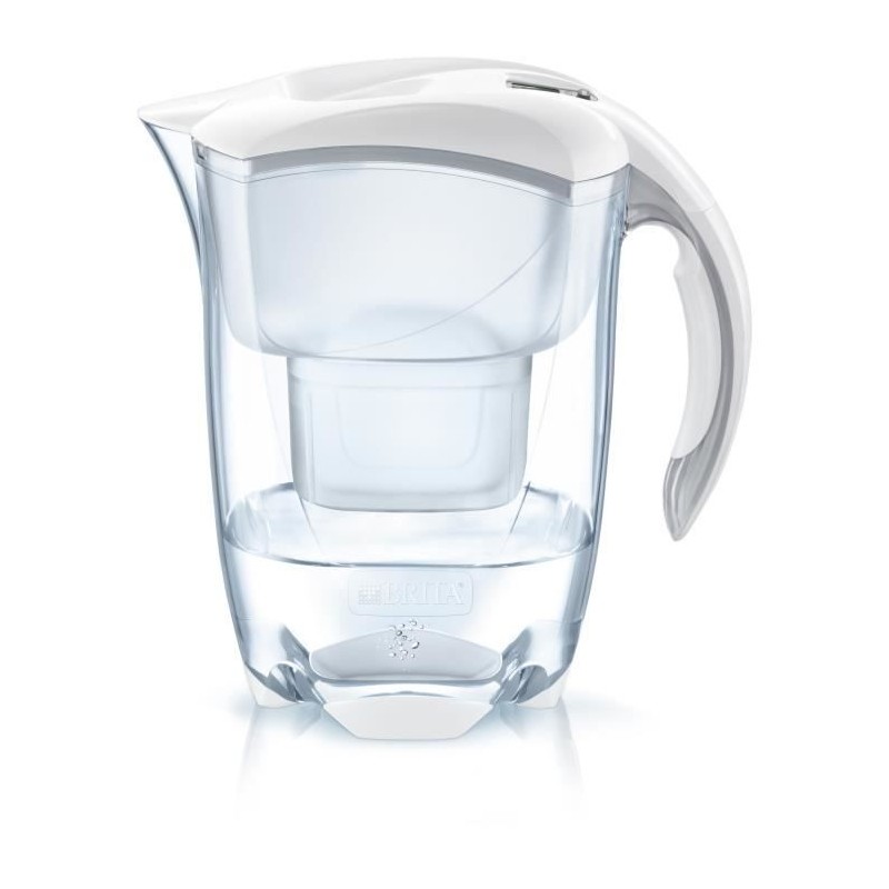 BRITA 1024026 Carafe filtrante ELEMARIS Blanc 2.4L - inclus 1 filtre MAXTRA +