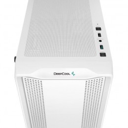 DEEPCOOL CC560 V2 Blanc Boitier PC Moyen tour Format ATX (R-CC560-WHGAA4-G-2) - vue connecteurs