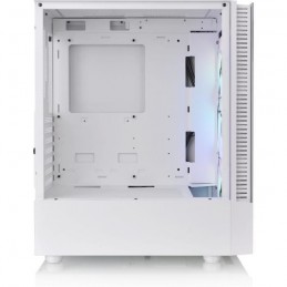 THERMALTAKE View 200 TG ARGB Snow Blanc Boitier PC Moyen tour Format ATX - vue de profil