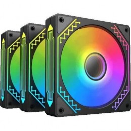 XIGMATEK Starz Pro Noir Ventilateurs 120mm A-RGB pour boitier PC (Pack de 3)