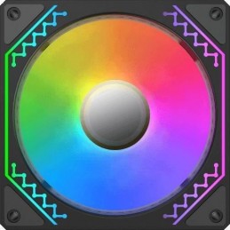 XIGMATEK Starz Pro Noir Ventilateurs 120mm A-RGB pour boitier PC (Pack de 3) - vue de face