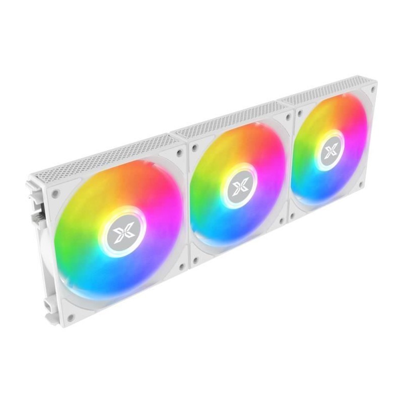 XIGMATEK Starlink Arctic Blanc Ventilateur A-RGB 120mm pour boitier PC (Pack de 3)