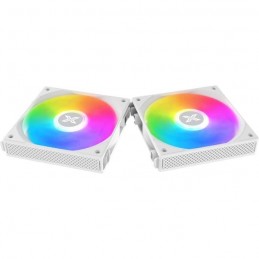 XIGMATEK Starlink Arctic Blanc Ventilateur A-RGB 120mm pour boitier PC (Pack de 3) - vue à plat