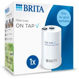 BRITA 1052382 Pack 1 Filtre a eau - 600L d'eau filtrée pour système de filtration sur robinet ON TAP V