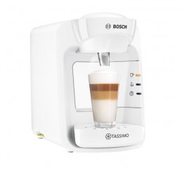 BOSCH TAS3104 Blanc Machine à café TASSIMO SUNY T-Disc 0.8L - 1300W - vue de trois quart