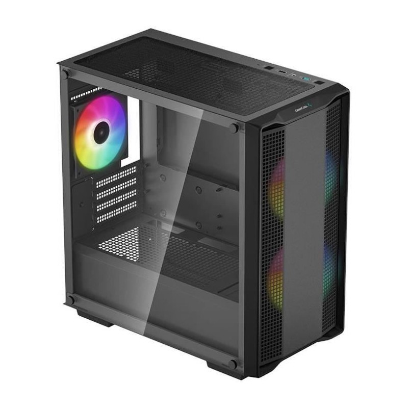 DEEPCOOL CC360 A-RGB Noir Boitier PC Mini tour - Format Micro-ATX - 3x 120mm A-RGB