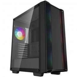 DEEPCOOL CC560 ARGB V2 Noir Boitier PC Moyen tour - Format ATX - Circulation d'air optimisée - vue de trois quart