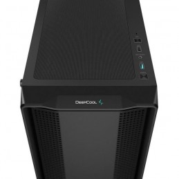 DEEPCOOL CC560 ARGB V2 Noir Boitier PC Moyen tour - Format ATX - Circulation d'air optimisée - vue de dessus connecteurs