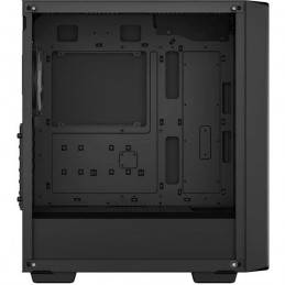 DEEPCOOL CC560 ARGB V2 Noir Boitier PC Moyen tour - Format ATX - Circulation d'air optimisée - vue de profil