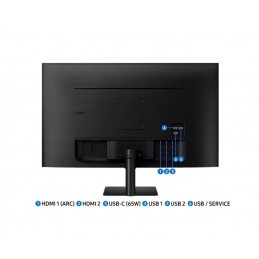 SAMSUNG Ecran PC 32'' UHD 4K TV Smart Monitor M7 - BM700 - 60Hz - VA - 4ms - HDMI + Télécommande - vue connecteurs