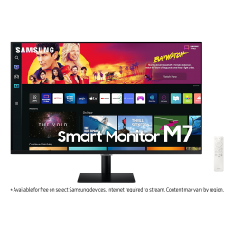 SAMSUNG Ecran PC 32'' UHD 4K TV Smart Monitor M7 - BM700 - 60Hz - VA - 4ms - HDMI + Télécommande