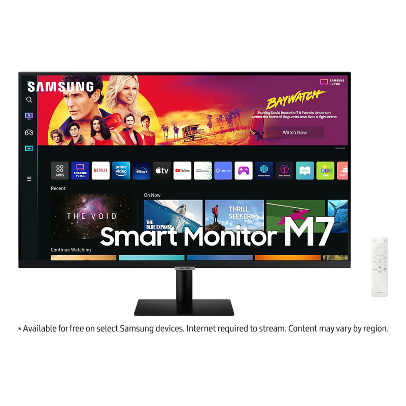 SAMSUNG Ecran PC 32'' UHD 4K TV Smart Monitor M7 - BM700 - 60Hz - VA - 4ms - HDMI + Télécommande