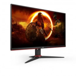 AOC 24G2SPAE Ecran PC 24'' FHD - IPS - 165Hz - 1ms - 2x HDMI, 1x DP, 1x VGA - vue de trois quart