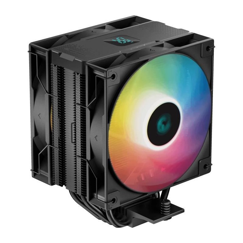 DEEPCOOL AG400 Digital PLUS ARGB Noir Ventirad CPU Intel et AMD 2x Ventilateur 120mm