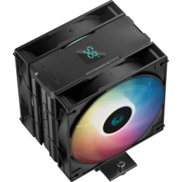 DEEPCOOL AG400 Digital PLUS ARGB Noir Ventirad CPU Intel et AMD 2x Ventilateur 120mm - vue de trois quart