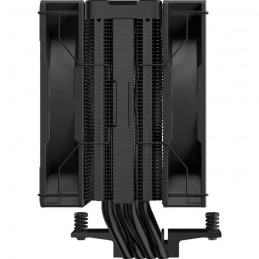 DEEPCOOL AG400 Digital PLUS ARGB Noir Ventirad CPU Intel et AMD 2x Ventilateur 120mm - vue de profil