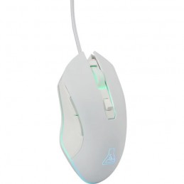 THE G-LAB KULT HELIUM Blanc Souris Gamer Filaire - vue de trois quart