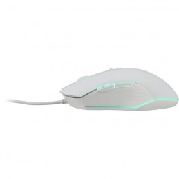 THE G-LAB KULT HELIUM Blanc Souris Gamer Filaire - vue de profil gauche